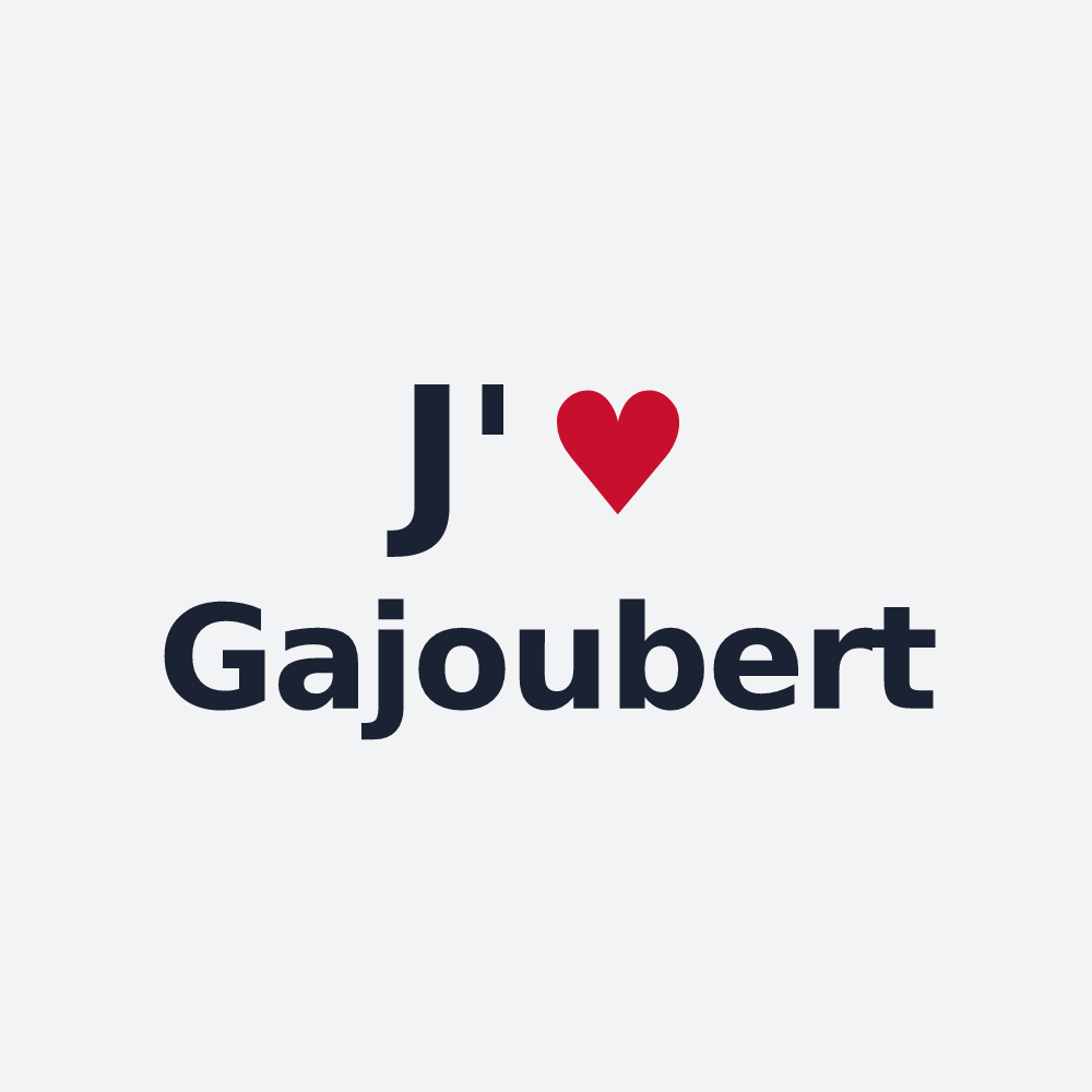 Poster personnalisé Gajoubert — design J'aime Gajoubert