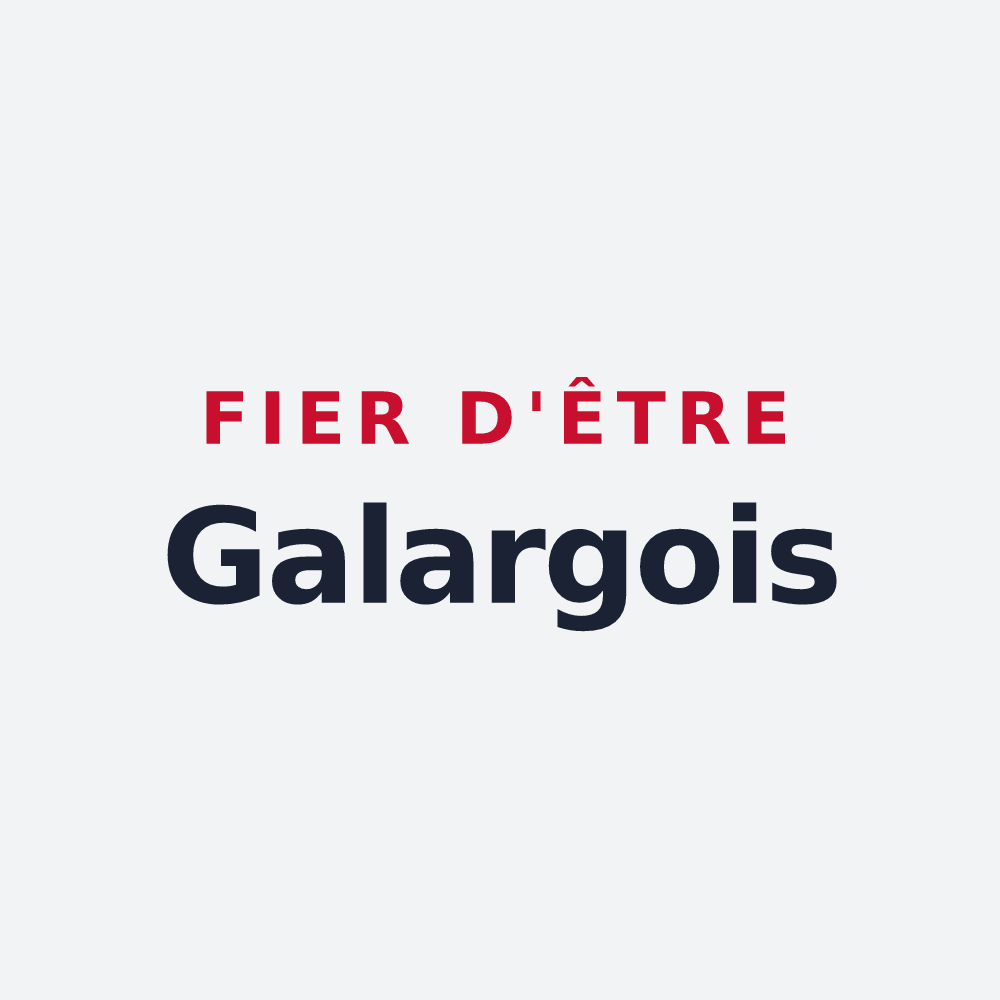 Poster « Fier d'être Galargois » — design pour Galargues
