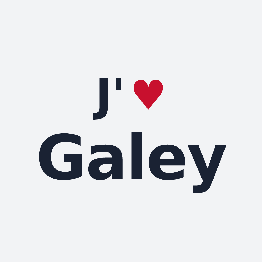 Poster personnalisé Galey — design J'aime Galey