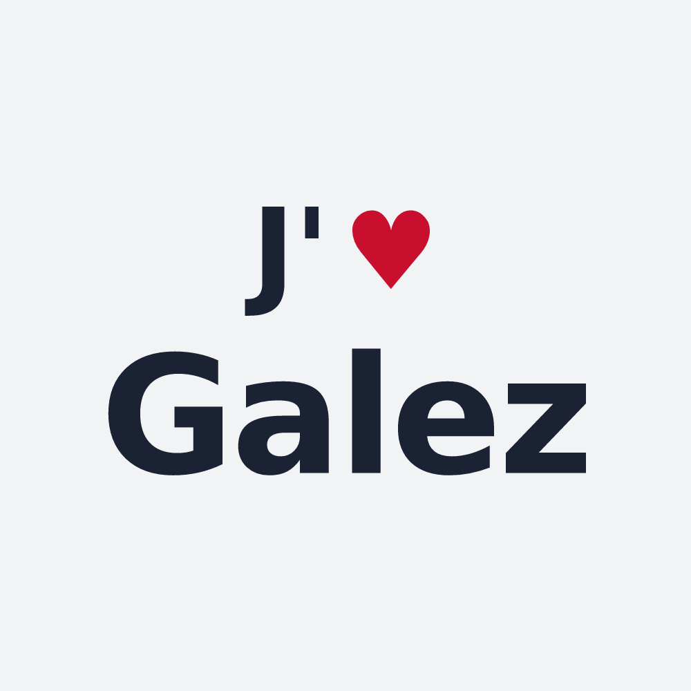 Poster personnalisé Galez — design J'aime Galez