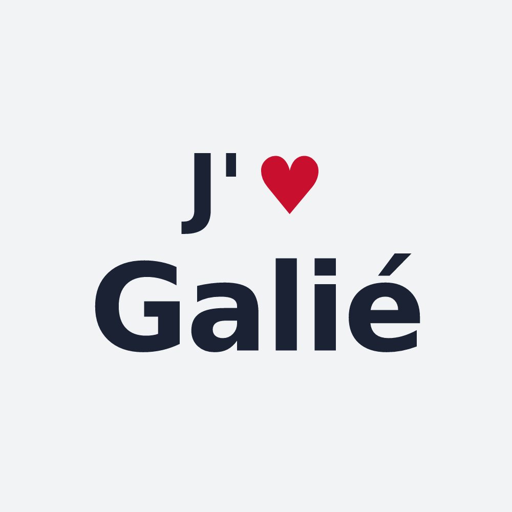 Poster personnalisé Galié — design J'aime Galié