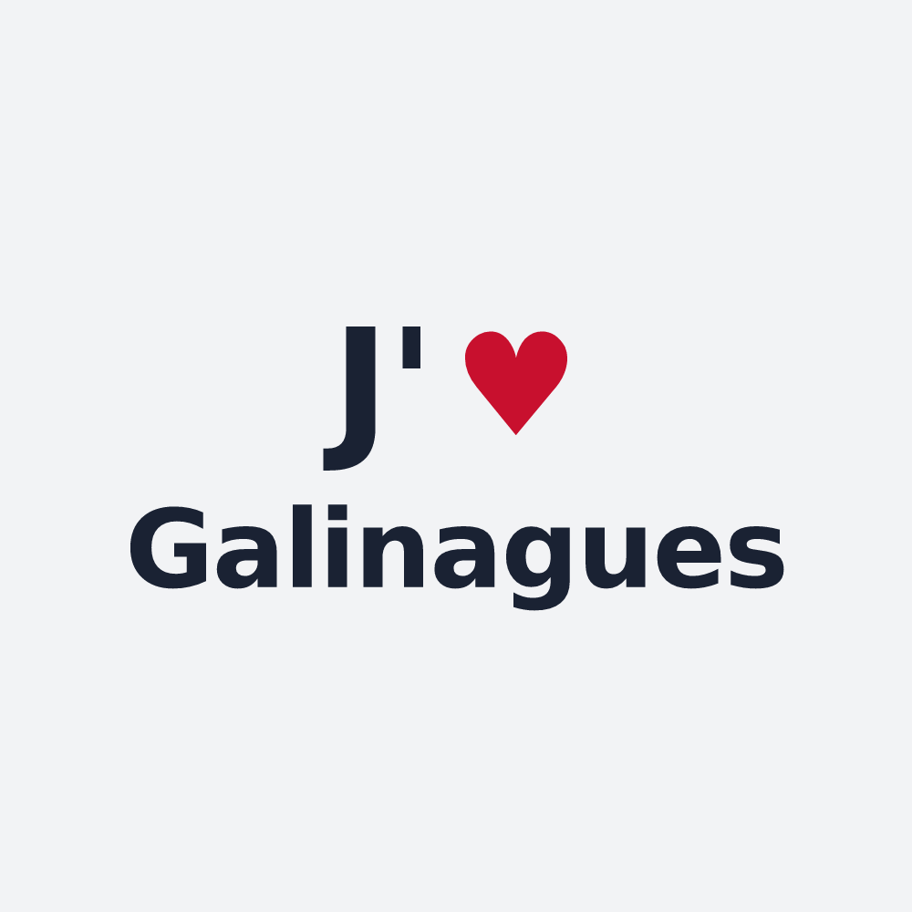 Poster personnalisé Galinagues — design J'aime Galinagues