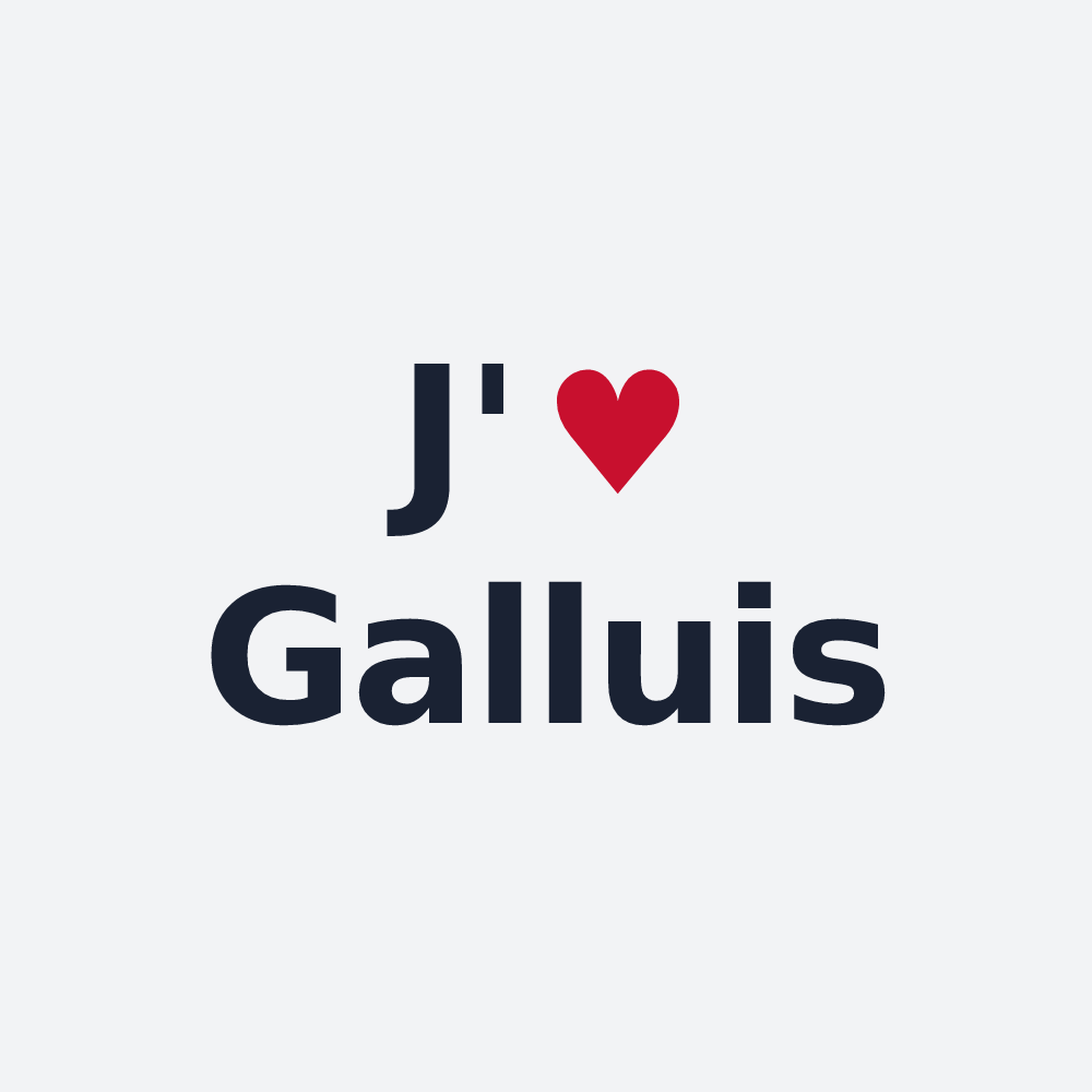 Poster personnalisé Galluis — design J'aime Galluis