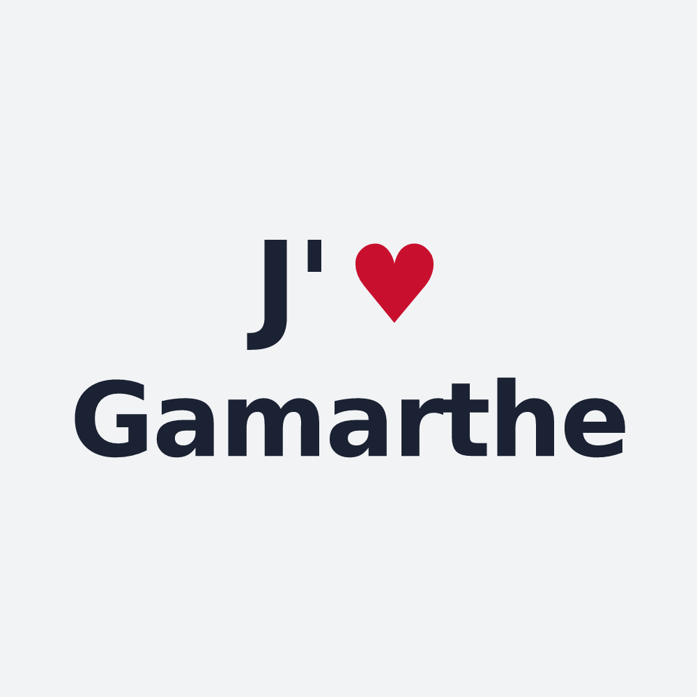 Poster personnalisé Gamarthe — design J'aime Gamarthe