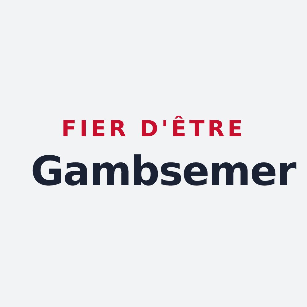 Poster « Fier d'être Gambsemer » — design pour Gambsheim