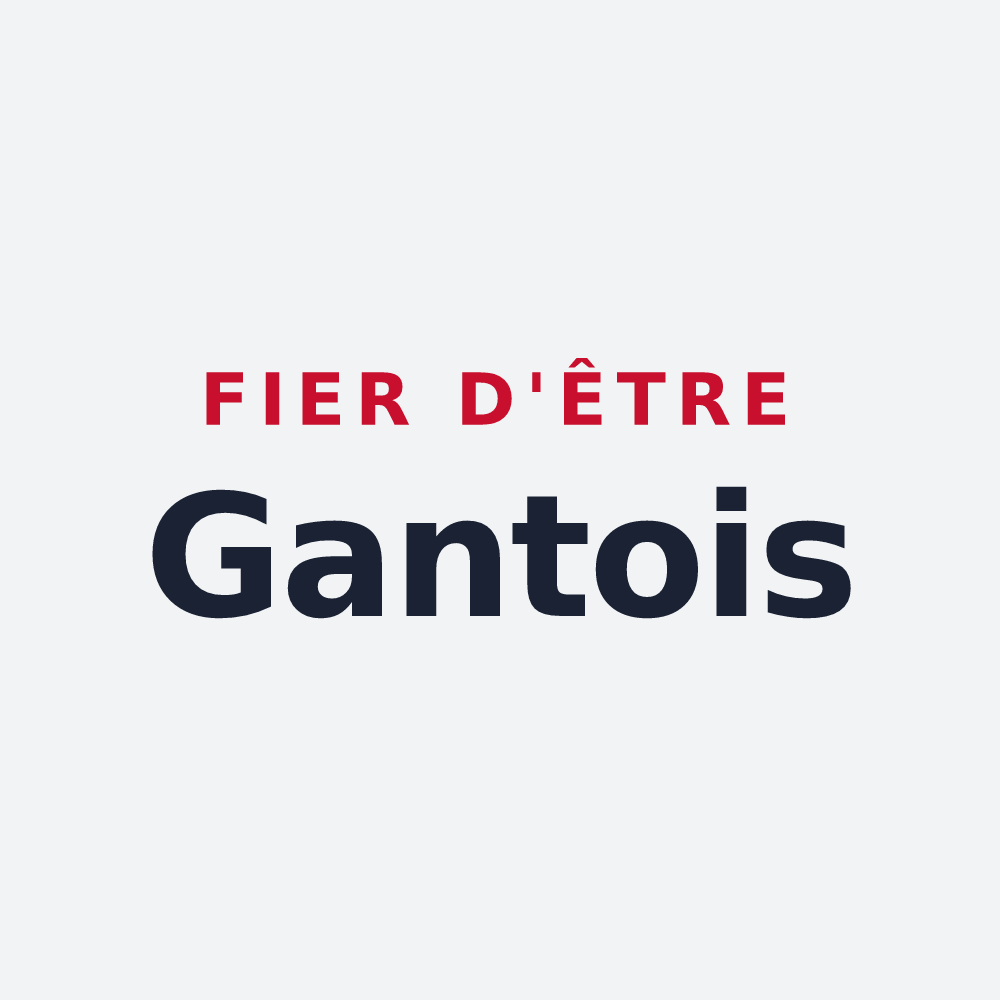 Poster « Fier d'être Gantois » — design pour Gan