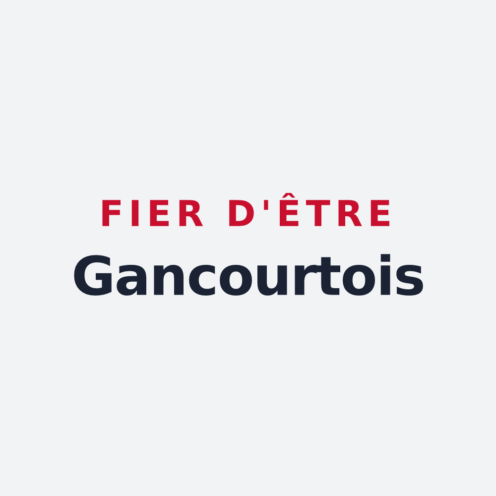 Poster « Fier d'être Gancourtois » — design pour Gancourt-Saint-Étienne