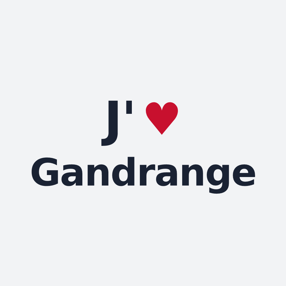 Poster personnalisé Gandrange — design J'aime Gandrange