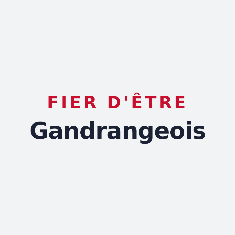 Poster « Fier d'être Gandrangeois » — design pour Gandrange
