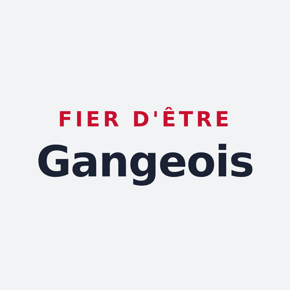 Poster « Fier d'être Gangeois » — design pour Ganges