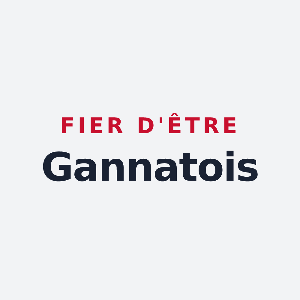 Poster « Fier d'être Gannatois » — design pour Gannat