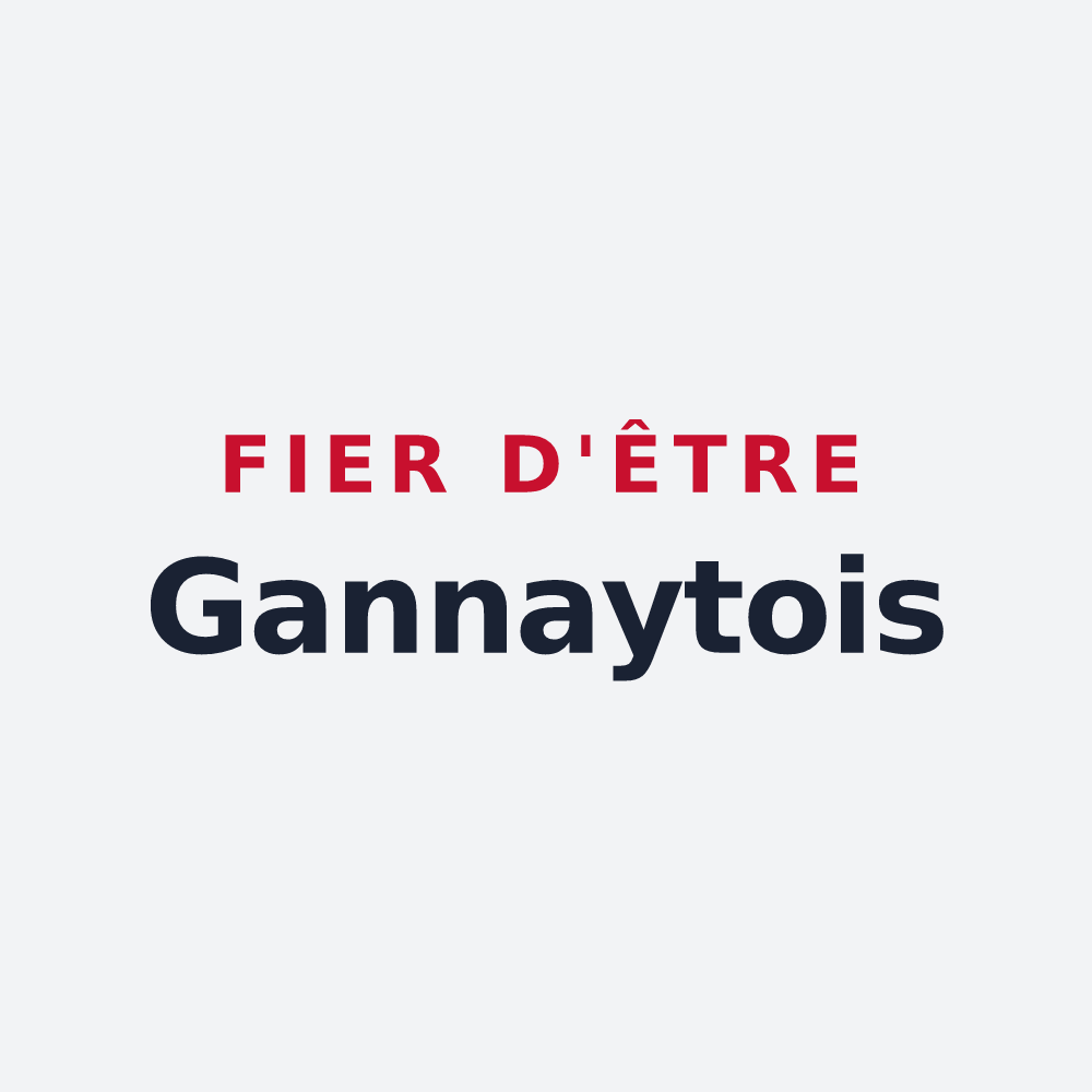 Poster « Fier d'être Gannaytois » — design pour Gannay-sur-Loire