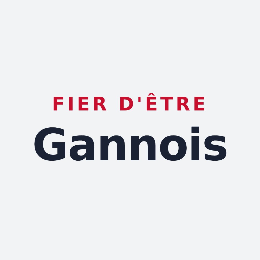 Poster « Fier d'être Gannois » — design pour Gannes