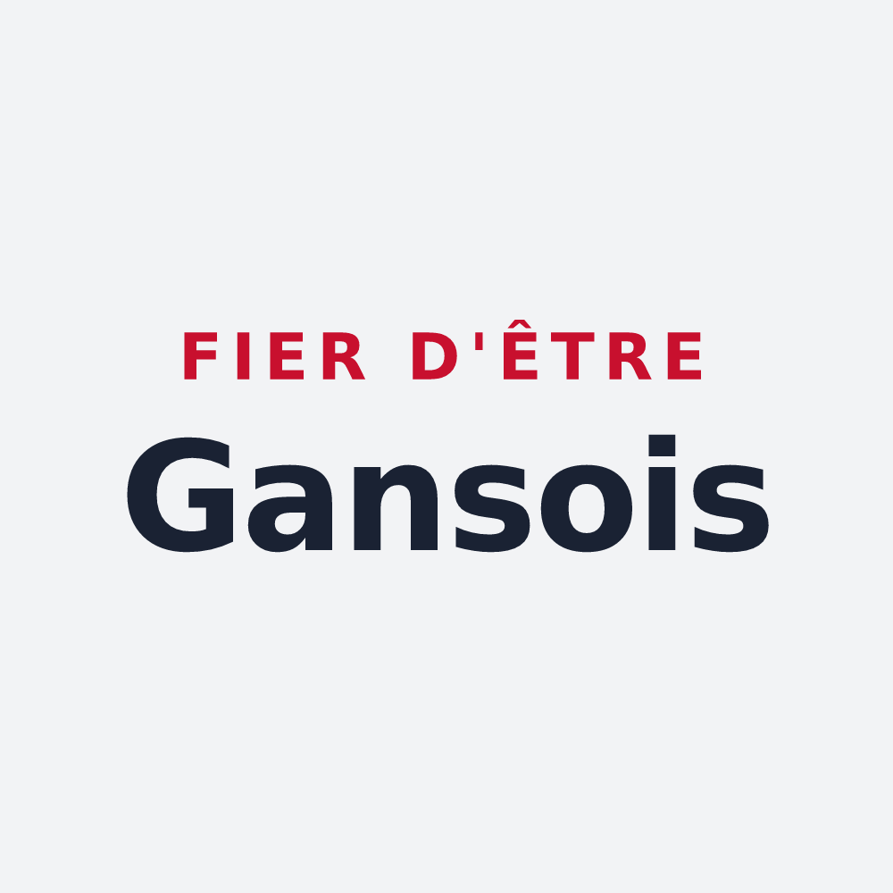 Poster « Fier d'être Gansois » — design pour Gans