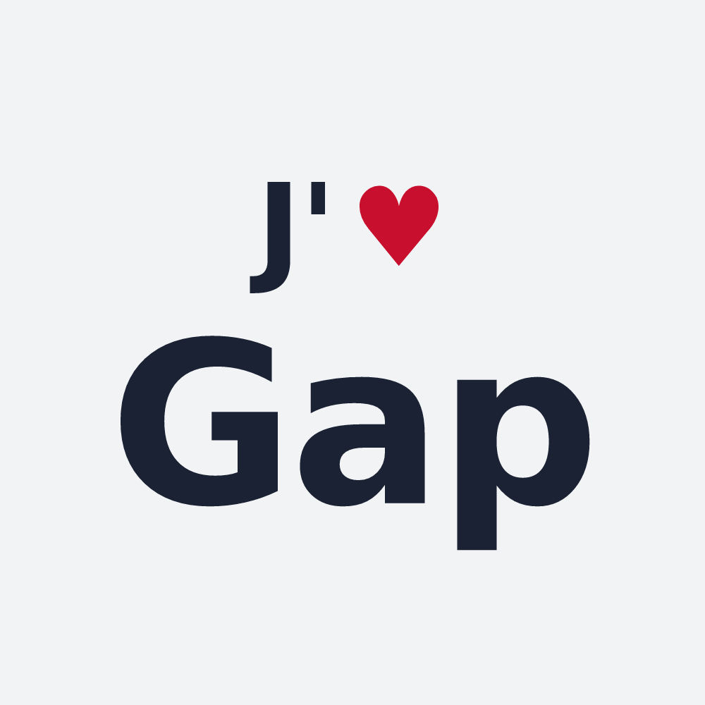 Poster personnalisé Gap — design J'aime Gap