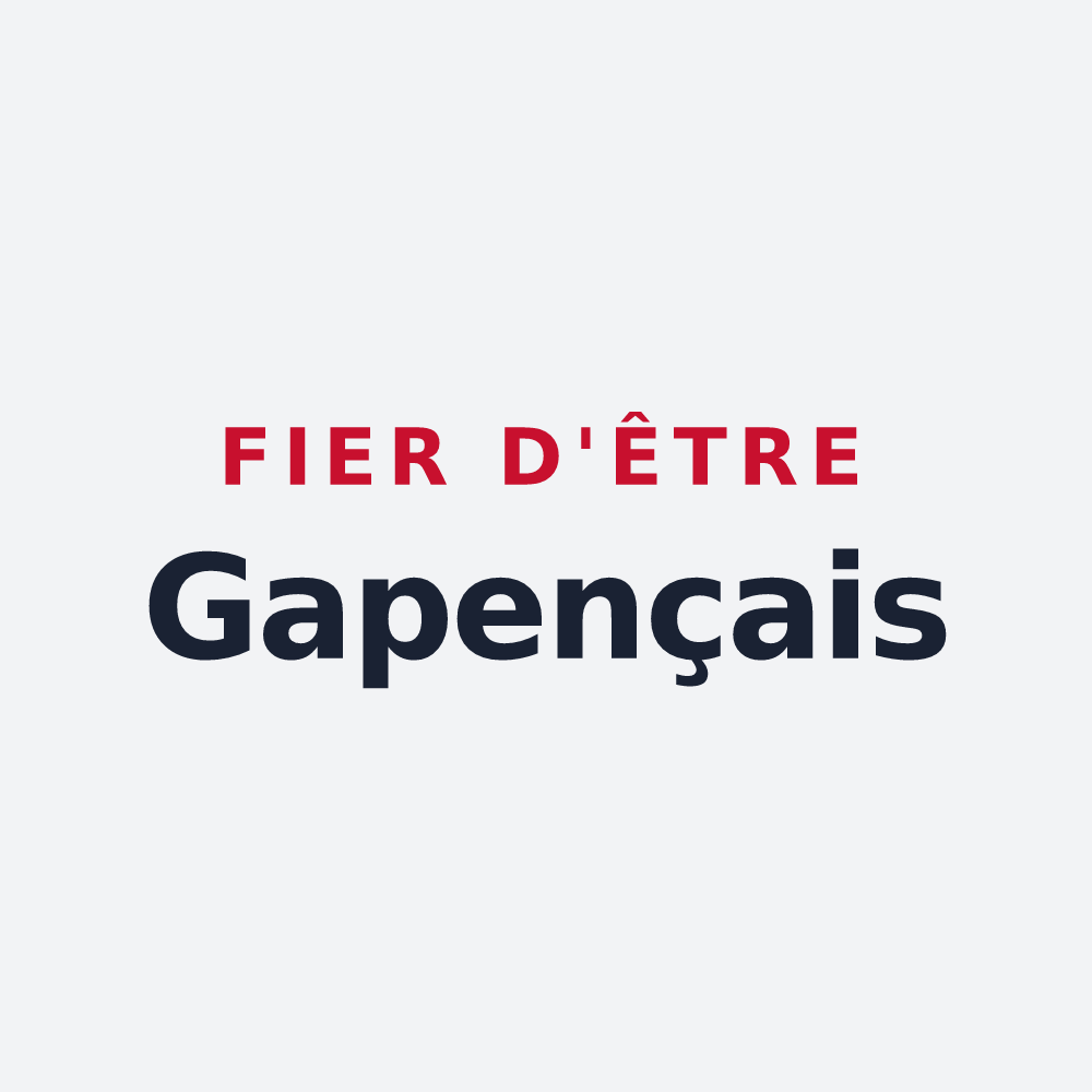 Poster « Fier d'être Gapençais » — design pour Gap