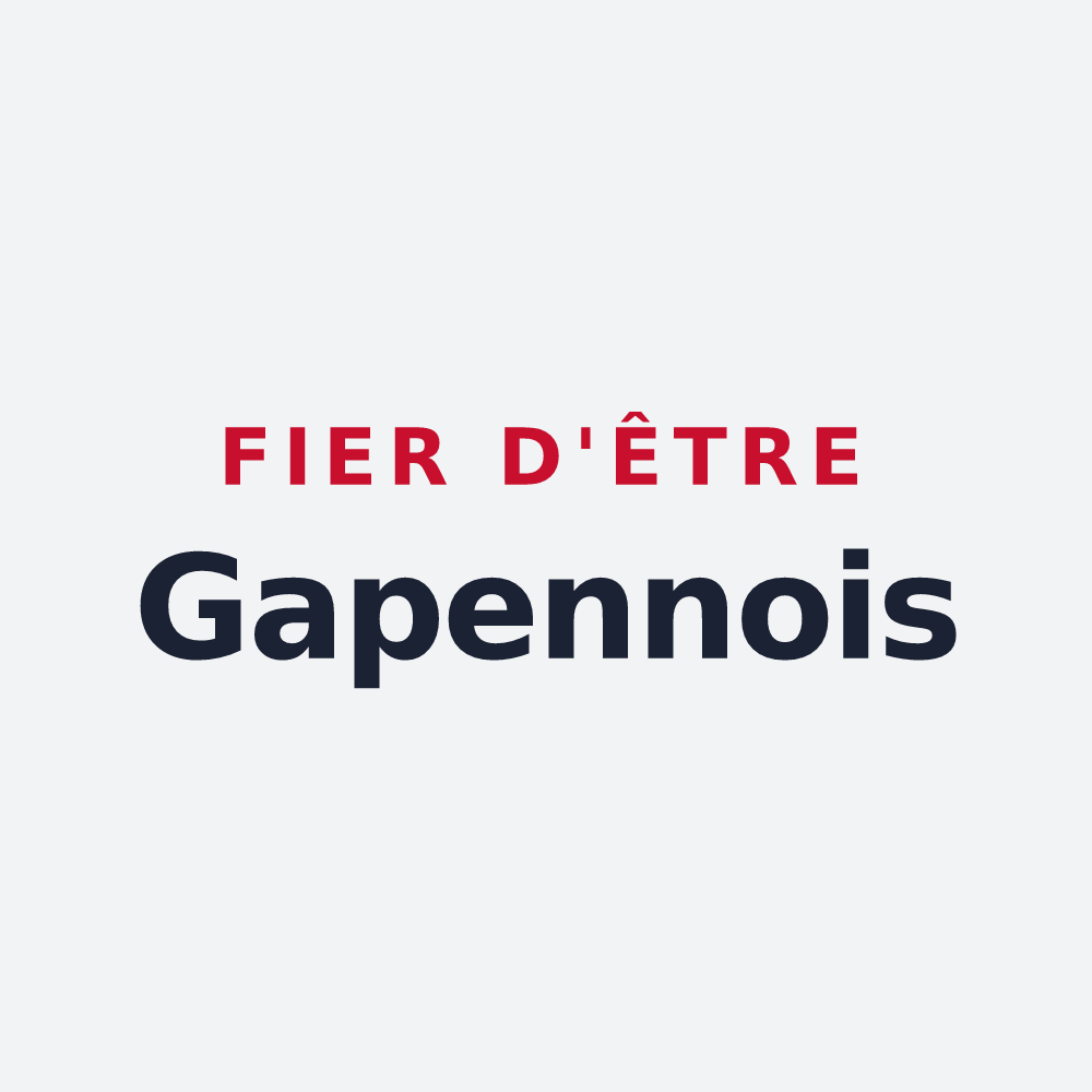 Poster « Fier d'être Gapennois » — design pour Gapennes