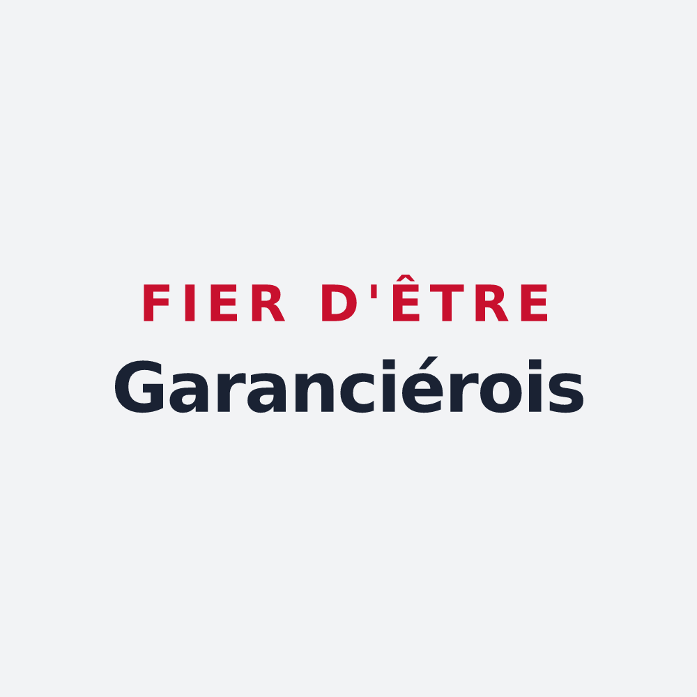 Poster « Fier d'être Garanciérois » — design pour Garancières