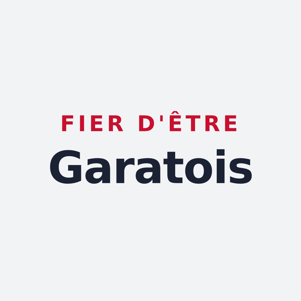 Poster « Fier d'être Garatois » — design pour Garat