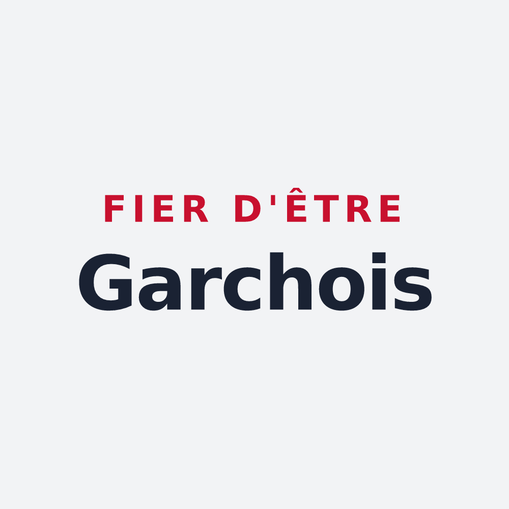 Poster « Fier d'être Garchois » — design pour Garches