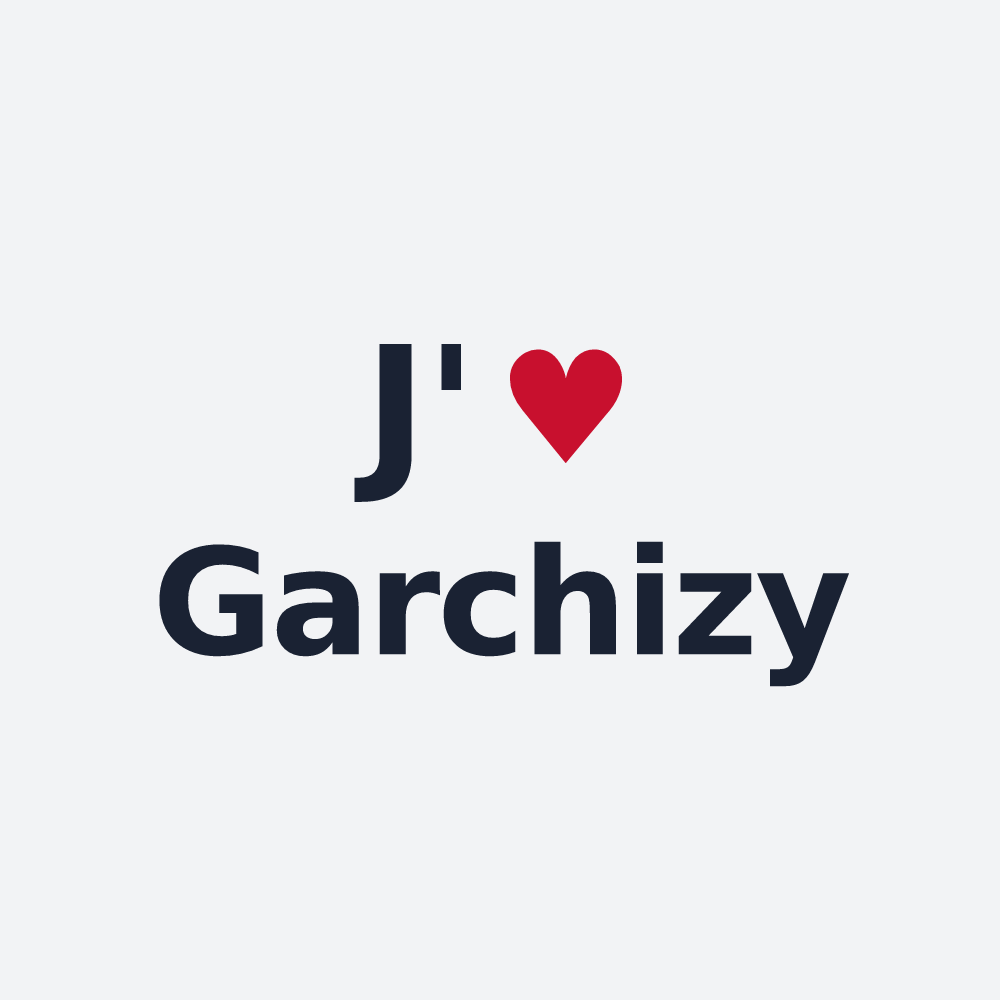 Poster personnalisé Garchizy — design J'aime Garchizy