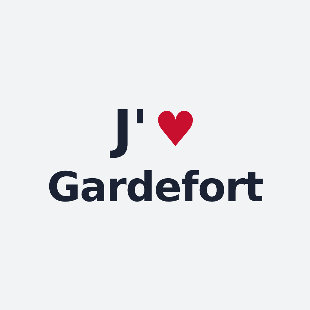 Poster personnalisé Gardefort — design J'aime Gardefort