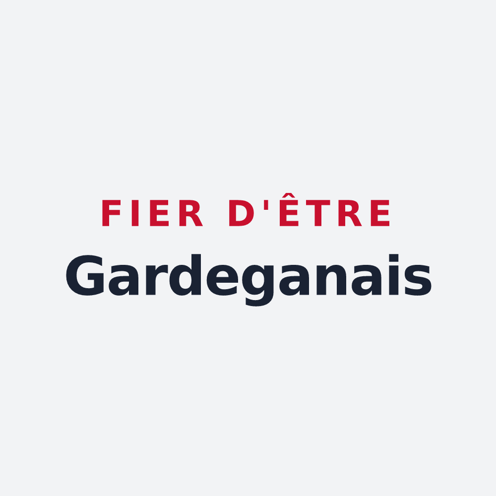 Poster « Fier d'être Gardeganais » — design pour Gardegan-et-Tourtirac