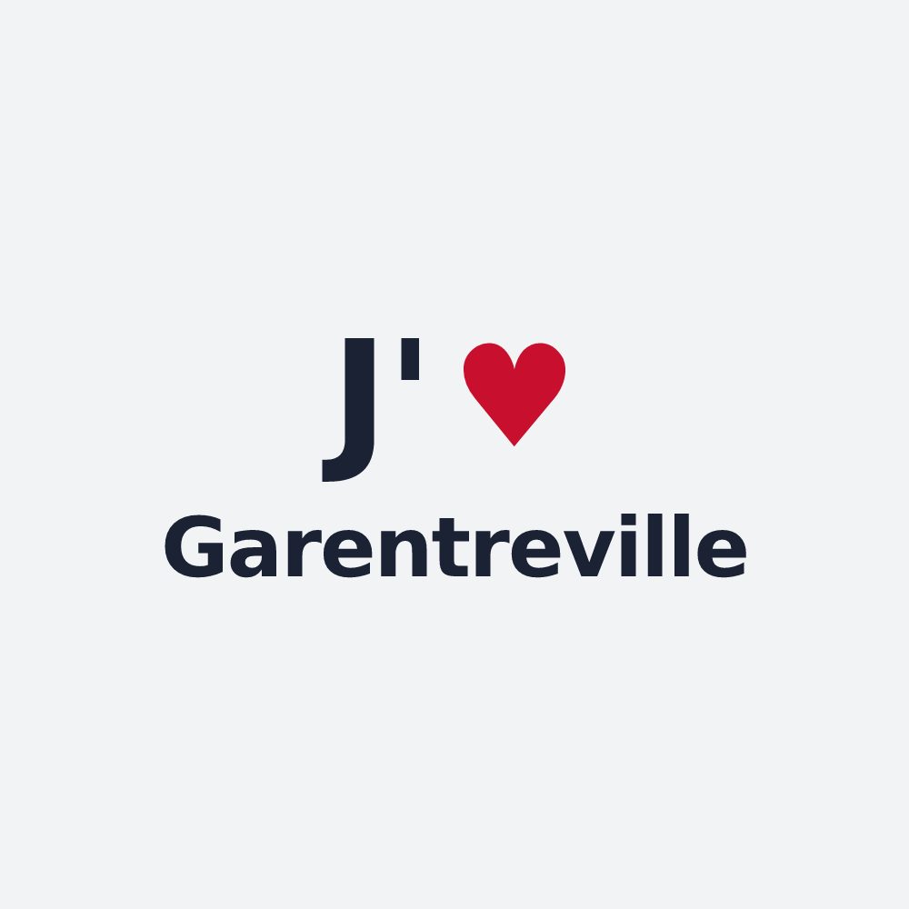 Poster personnalisé Garentreville — design J'aime Garentreville