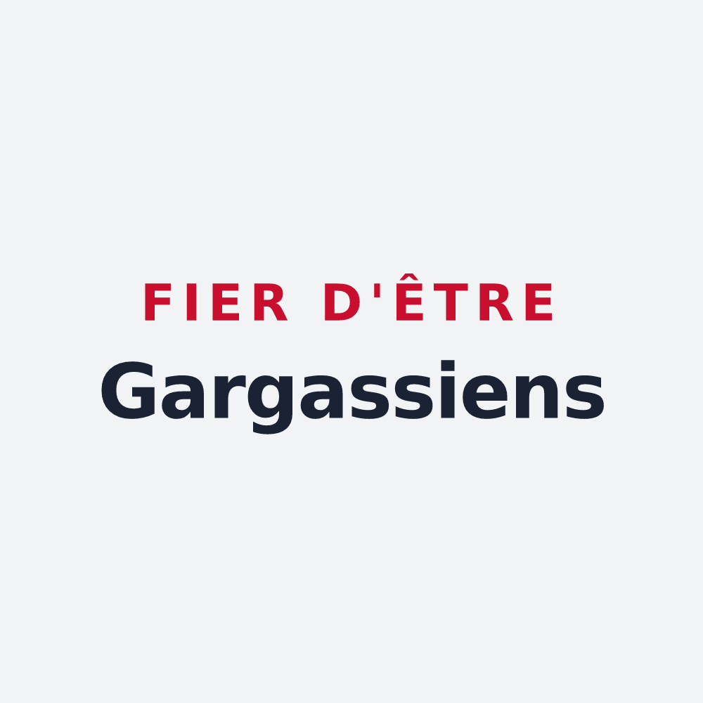 Poster « Fier d'être Gargassiens » — design pour Gargas