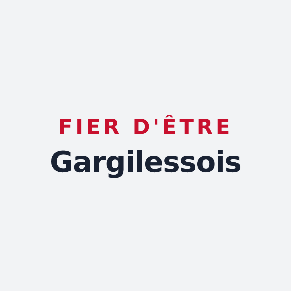 Poster « Fier d'être Gargilessois » — design pour Gargilesse-Dampierre