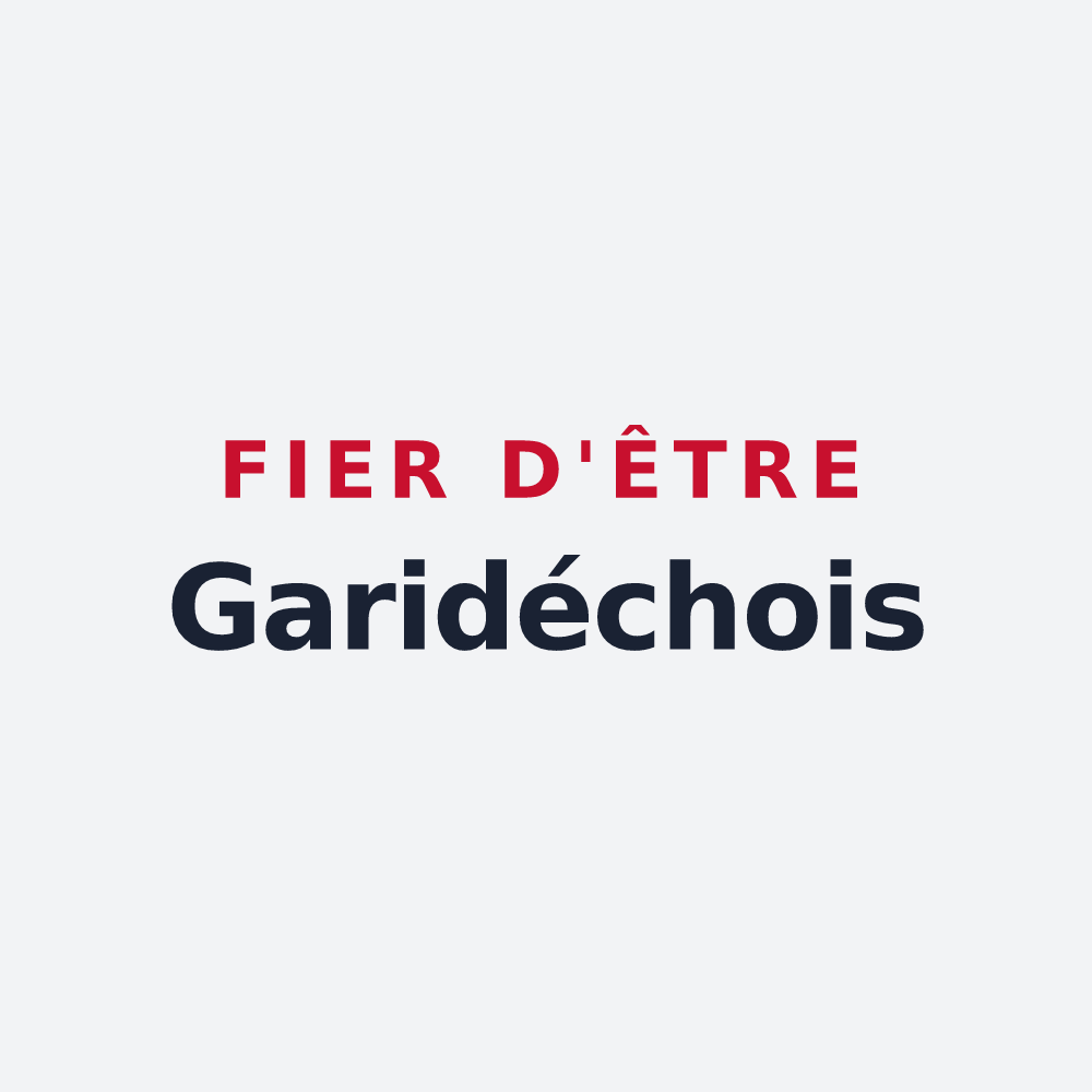 Poster « Fier d'être Garidéchois » — design pour Garidech