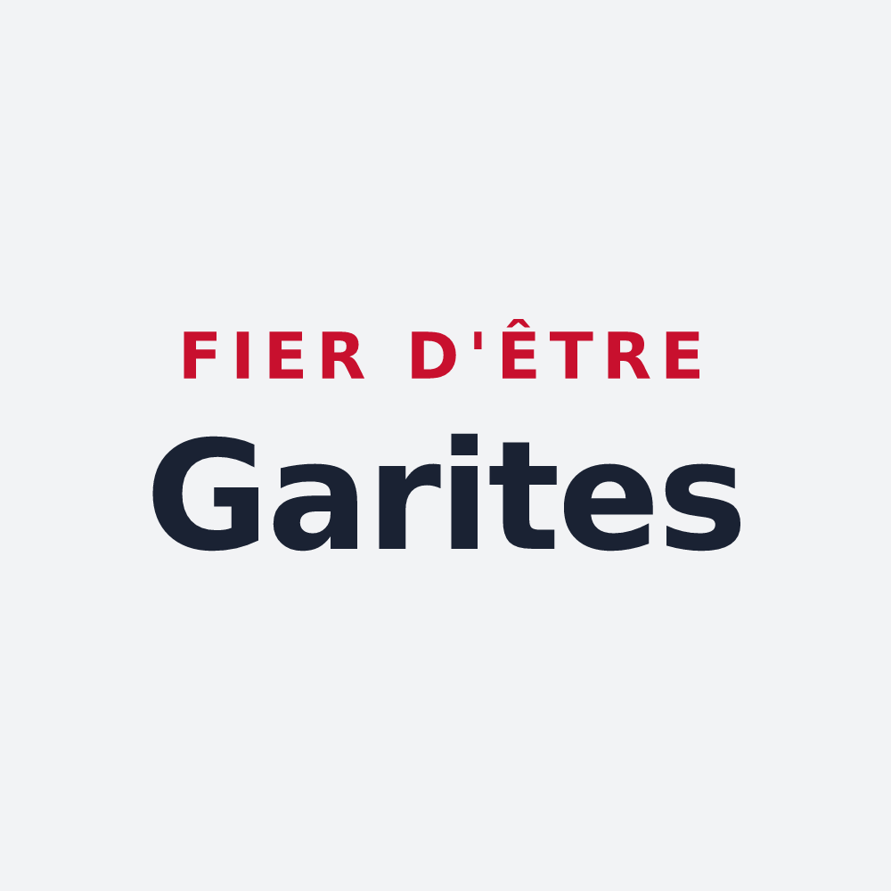 Poster « Fier d'être Garites » — design pour Gariès