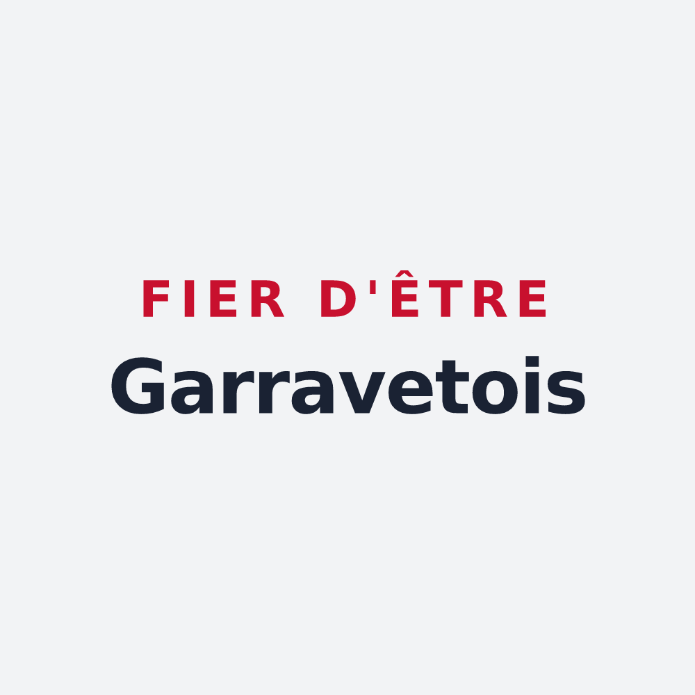 Poster « Fier d'être Garravetois » — design pour Garravet
