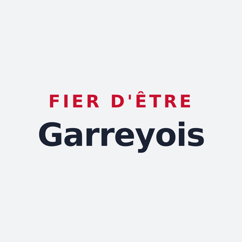 Poster « Fier d'être Garreyois » — design pour Garrey
