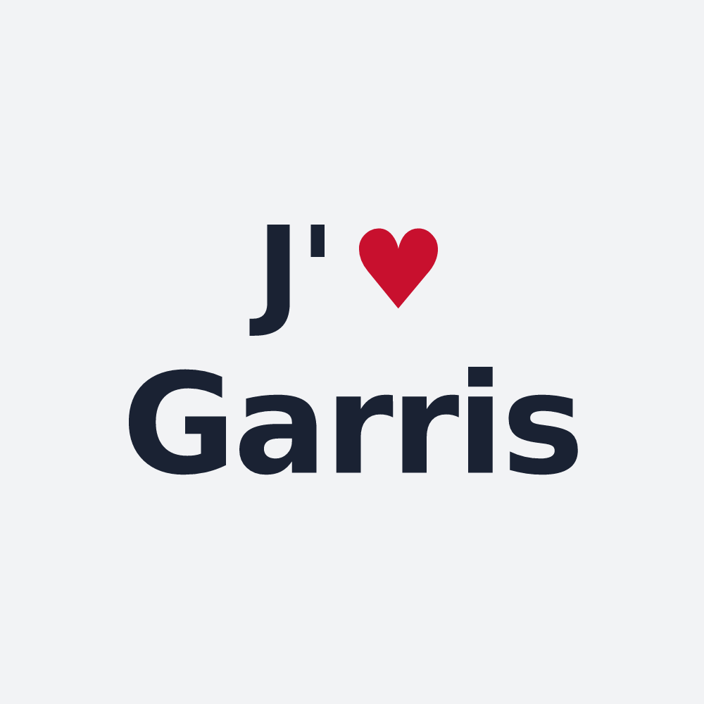 Poster personnalisé Garris — design J'aime Garris