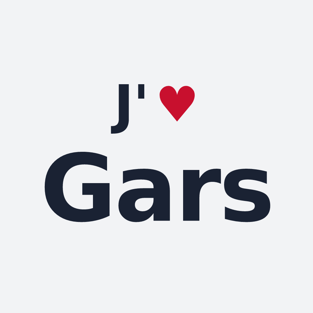 Poster personnalisé Gars — design J'aime Gars