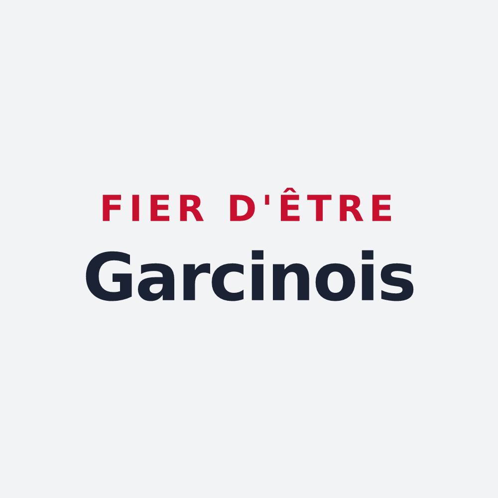 Poster « Fier d'être Garcinois » — design pour Gars