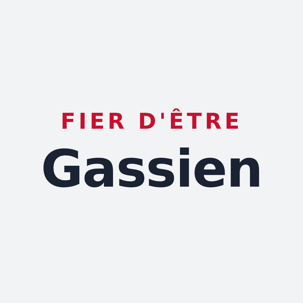 Poster « Fier d'être Gassien » — design pour Gas
