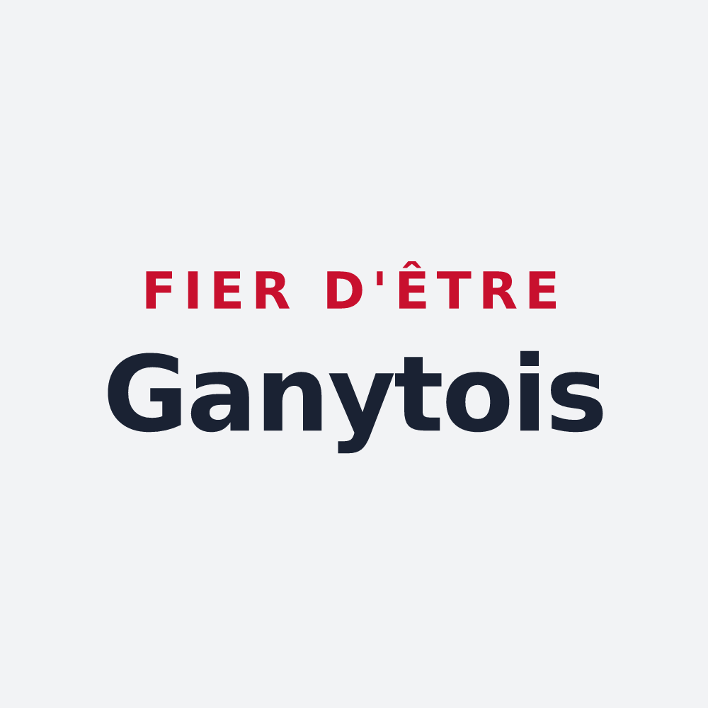Poster « Fier d'être Ganytois » — design pour Gasny