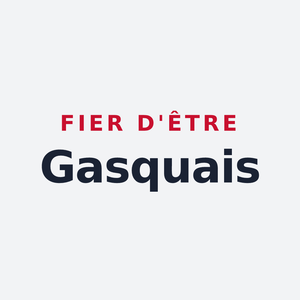Poster « Fier d'être Gasquais » — design pour Gasques