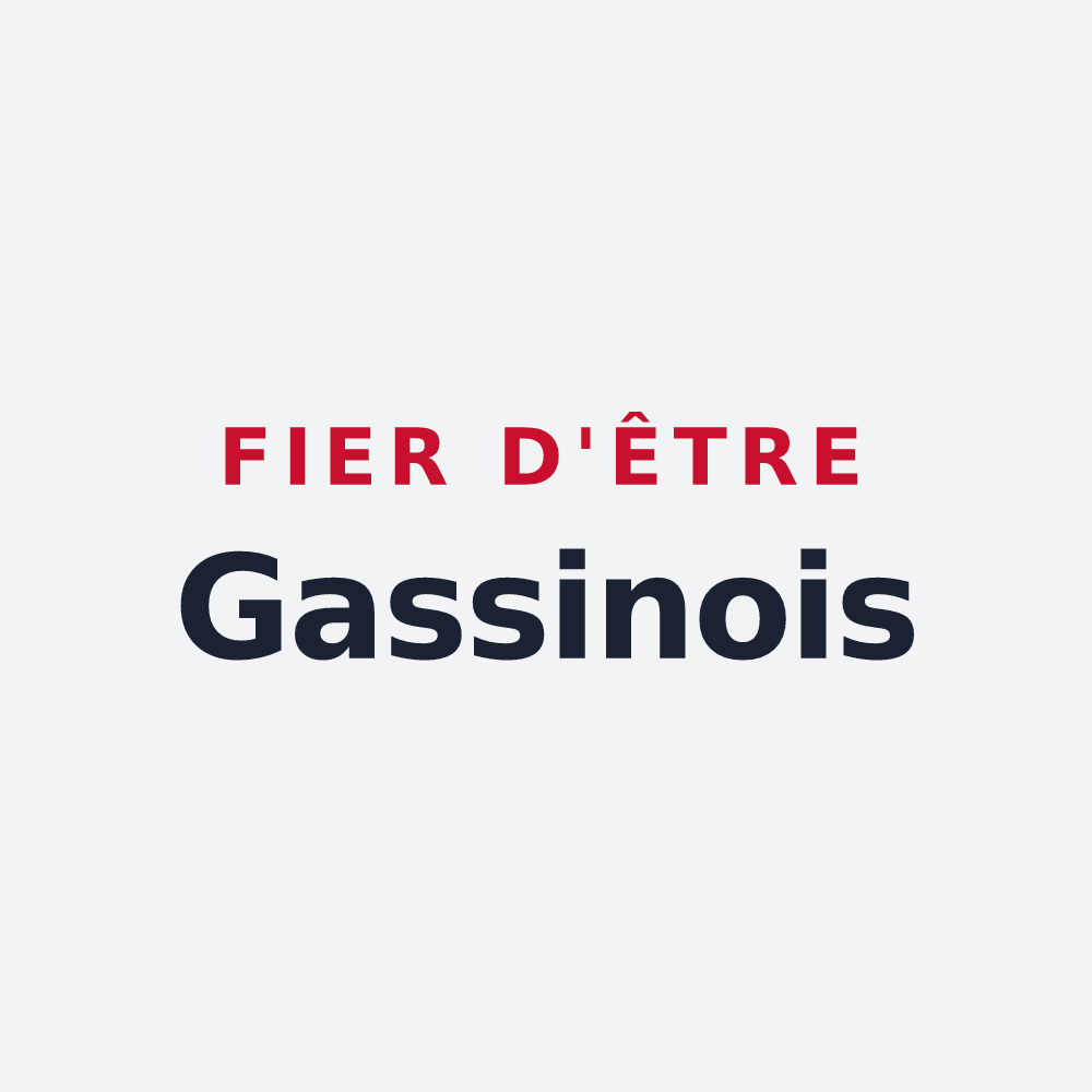Poster « Fier d'être Gassinois » — design pour Gassin