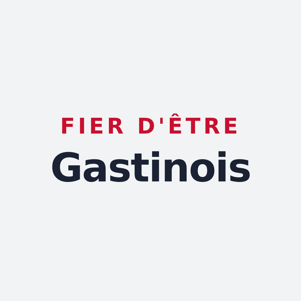 Poster « Fier d'être Gastinois » — design pour Gastins