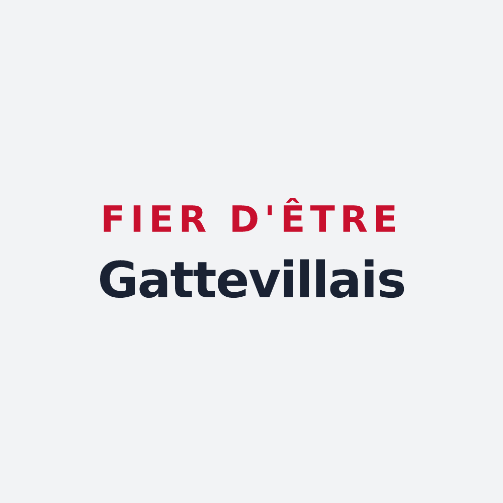 Poster « Fier d'être Gattevillais » — design pour Gatteville-le-Phare