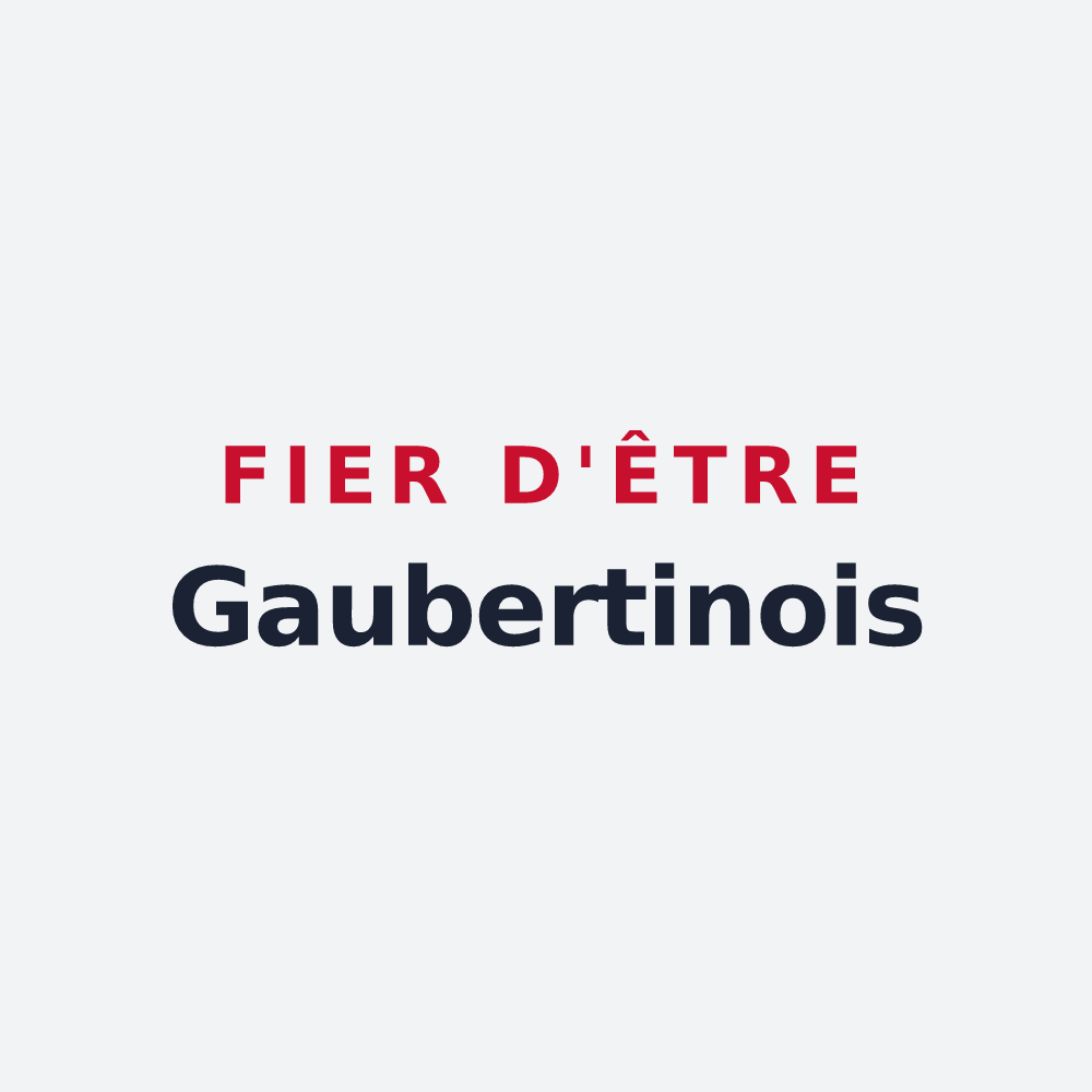 Poster « Fier d'être Gaubertinois » — design pour Gaubertin