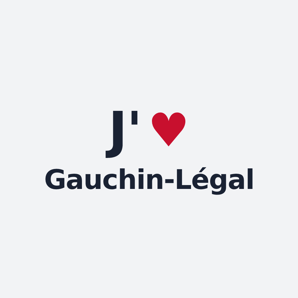 Poster personnalisé Gauchin-Légal — design J'aime Gauchin-Légal