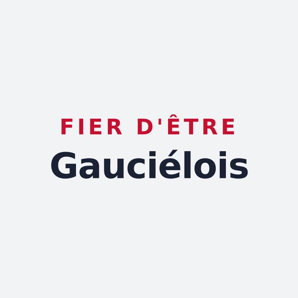 Poster « Fier d'être Gauciélois » — design pour Gauciel