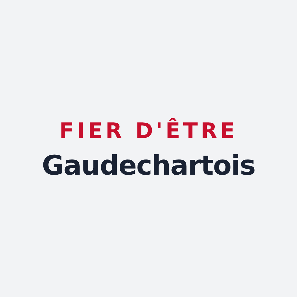 Poster « Fier d'être Gaudechartois » — design pour Gaudechart