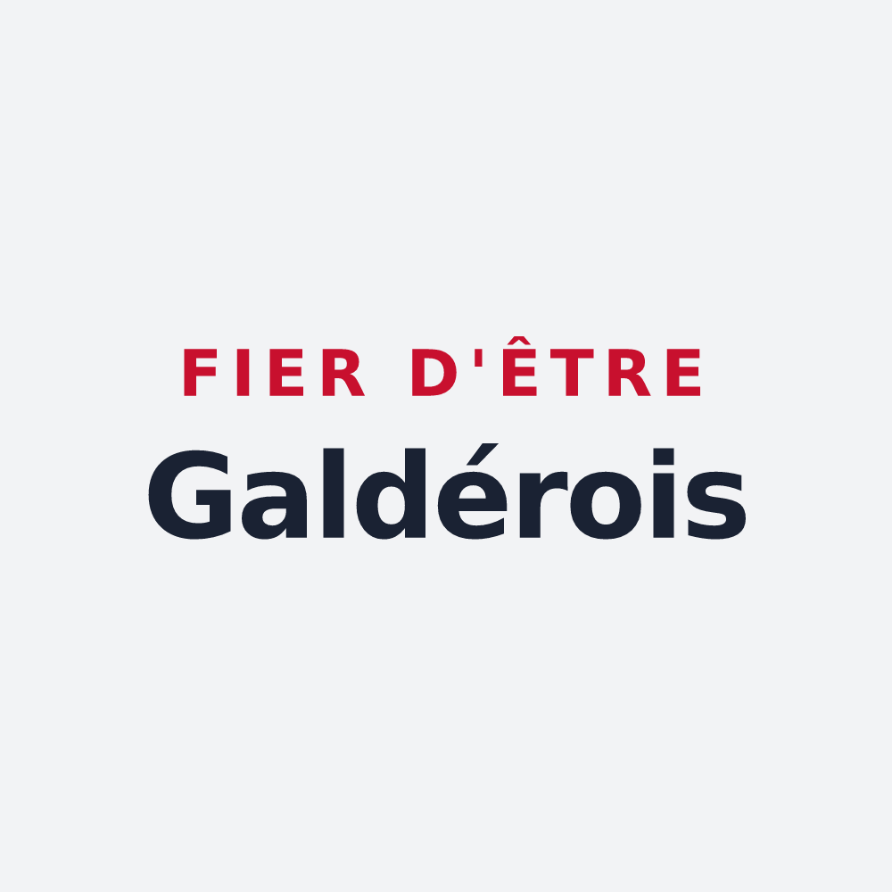 Poster « Fier d'être Galdérois » — design pour Gaudiès