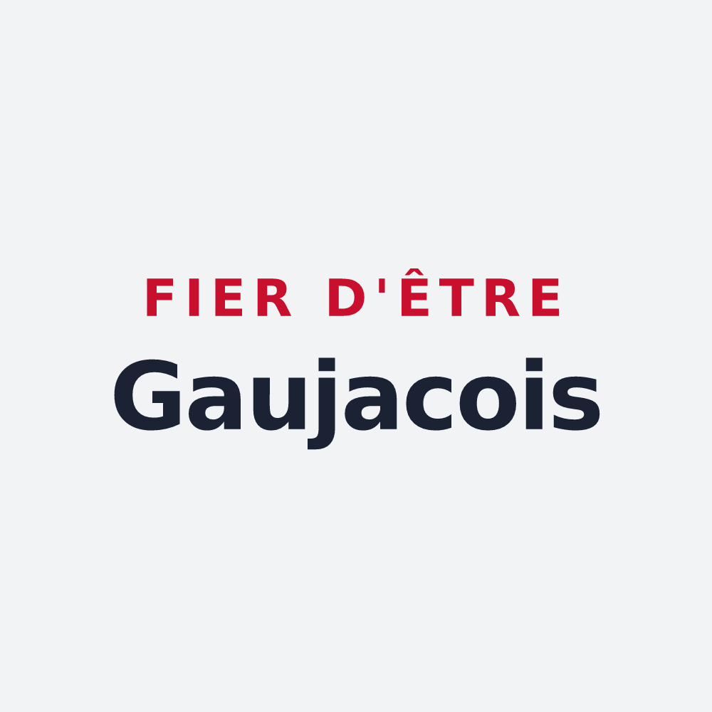 Poster « Fier d'être Gaujacois » — design pour Gaugeac