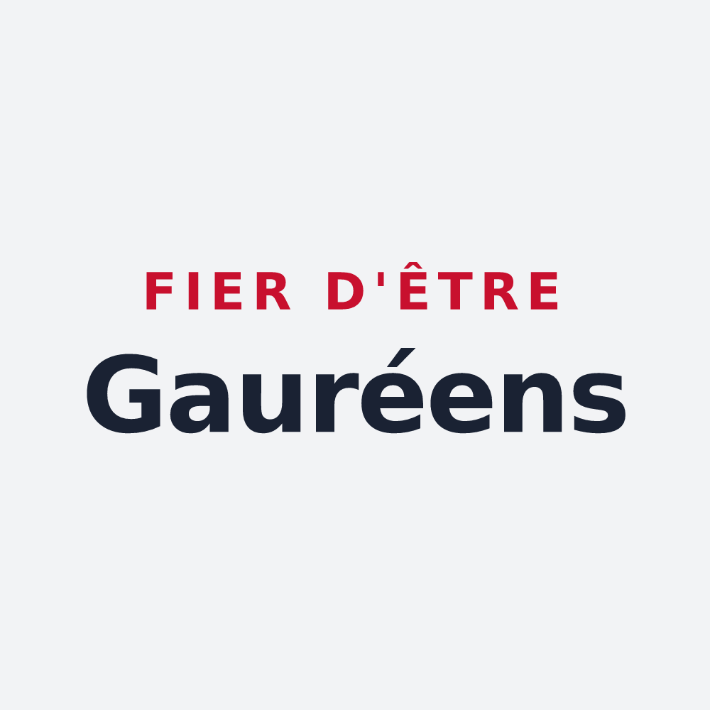 Poster « Fier d'être Gauréens » — design pour Gauré